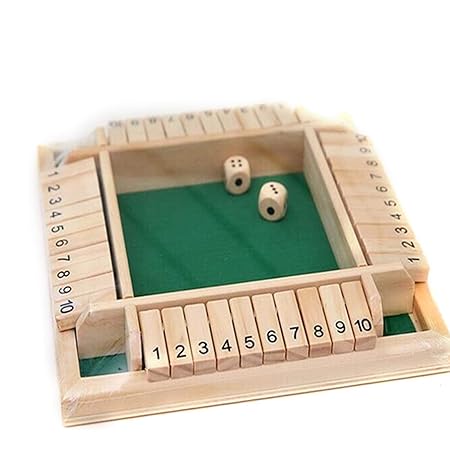 Amazon Co Jp Horypt シャット ザ ボックス ダイスゲーム ボードゲーム サイコロゲーム 脳トレ 数字 遊び 算数 学習 計算 パズル ゲーム パーティー レクリェーション 知育玩具 木製ゲーム パーティー クラブ ファミリーゲーム 子供 おもちゃ おもちゃ