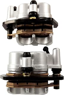 labwork Front Left and Right Brake Caliper Set with Pads Replacement for Yamaha Rhino 660 2004-2007 Rhino 700 2008-2013 Rhino 450 2006-2009 5B4-2580T-01-00 5B4-2580U-01-00 59300-05H00-999