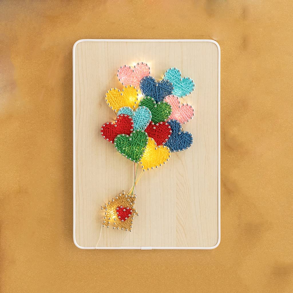 【新品】ストリングアート 製作キット 気球 string art Amazon | 3D DIY 毛糸 ペインティング ネイル ストリング アート