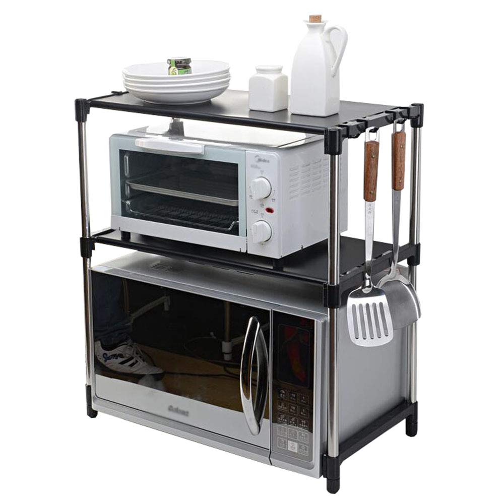 Support de rangement pour micro-ondes en acier pour désencombrer la cuisine