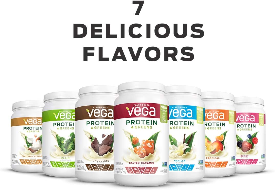 Buy Vega Protein And Greens Vanilla Plant Based Protein Powder Plus Veggies Vegan Protein Powder Keto Friendly Vegetarian Gluten Free Soy Free Dairy Free Lactose Free 25 Servings 26 8oz Online In Turkey