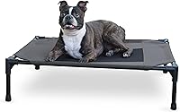 Vista 16 de K&H Pet Products Cuna elevada para perros para exteriores, hamaca elevada transpirable y refrescante para perros XL, cubierta de malla lavable