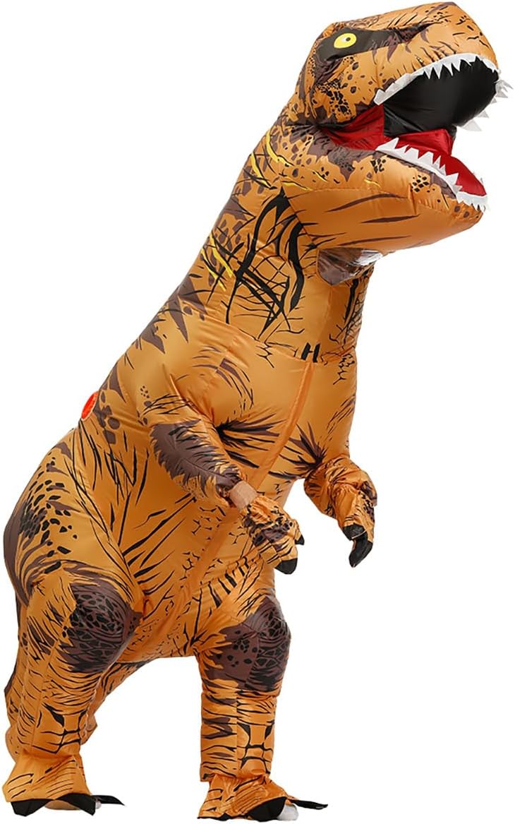 Funny Inflatable Dinosaur Costume for Adult and Kids,Blow Up Dinosaur Costume for Halloween Cosplay Party - Image 2