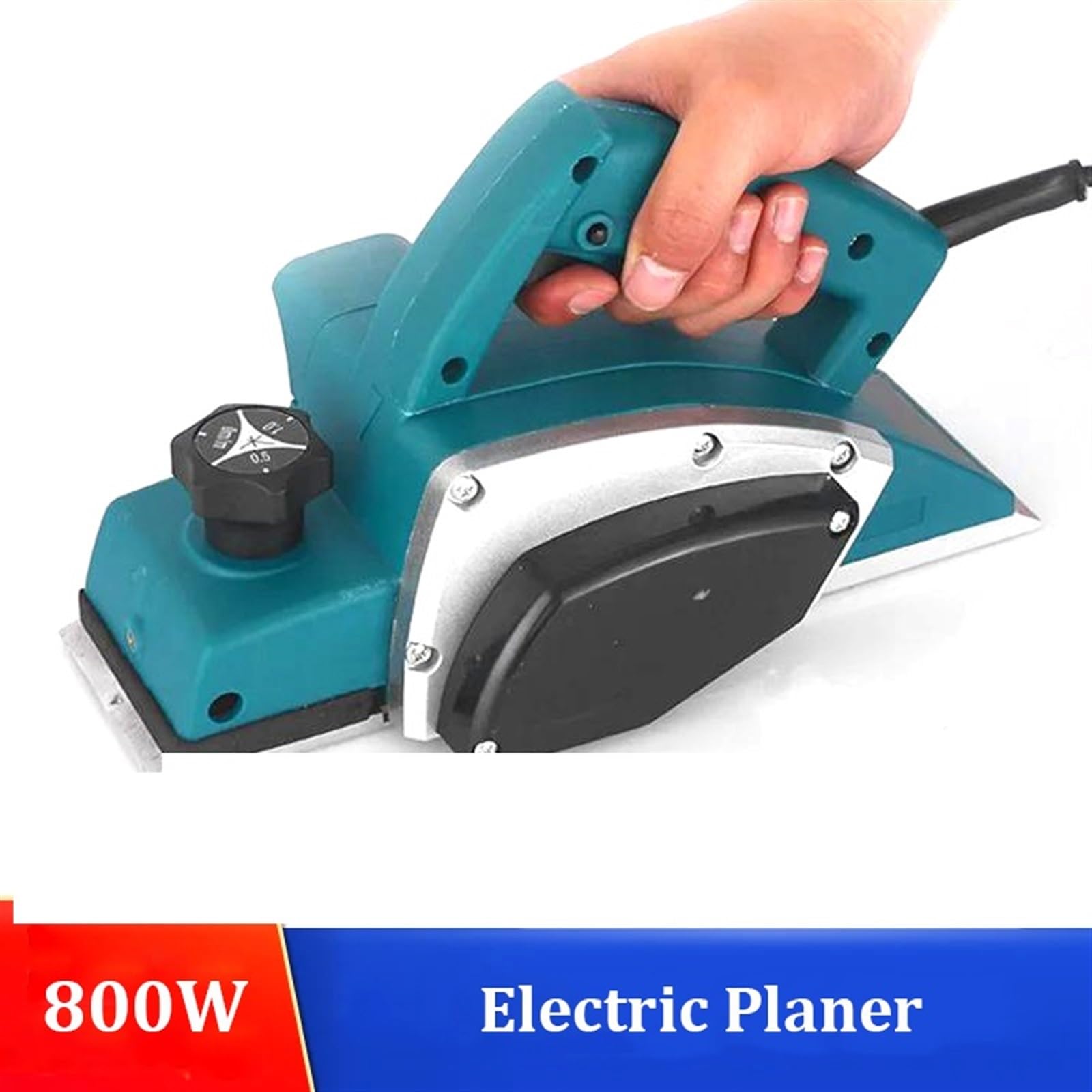 Strugarka Elektryczna, 800W Elektryczna Strugarka Ręczna Cięcie Drewna Elektryczna Frezarka Frezowanie Drewna Grawerowanie Rowkowanie Obróbka Drewna Fit Elektronarzędzie