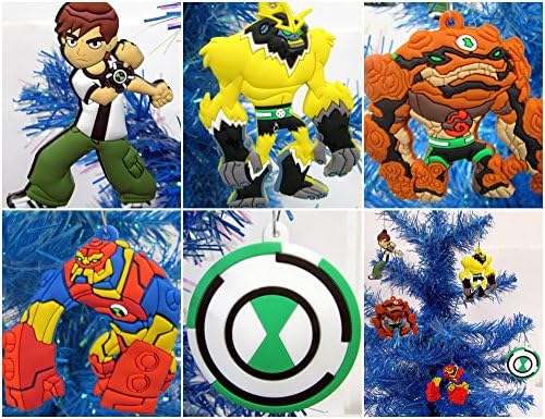 Ben Tennyson Christmas Tree Ornament Set Featuring Ben and Friends