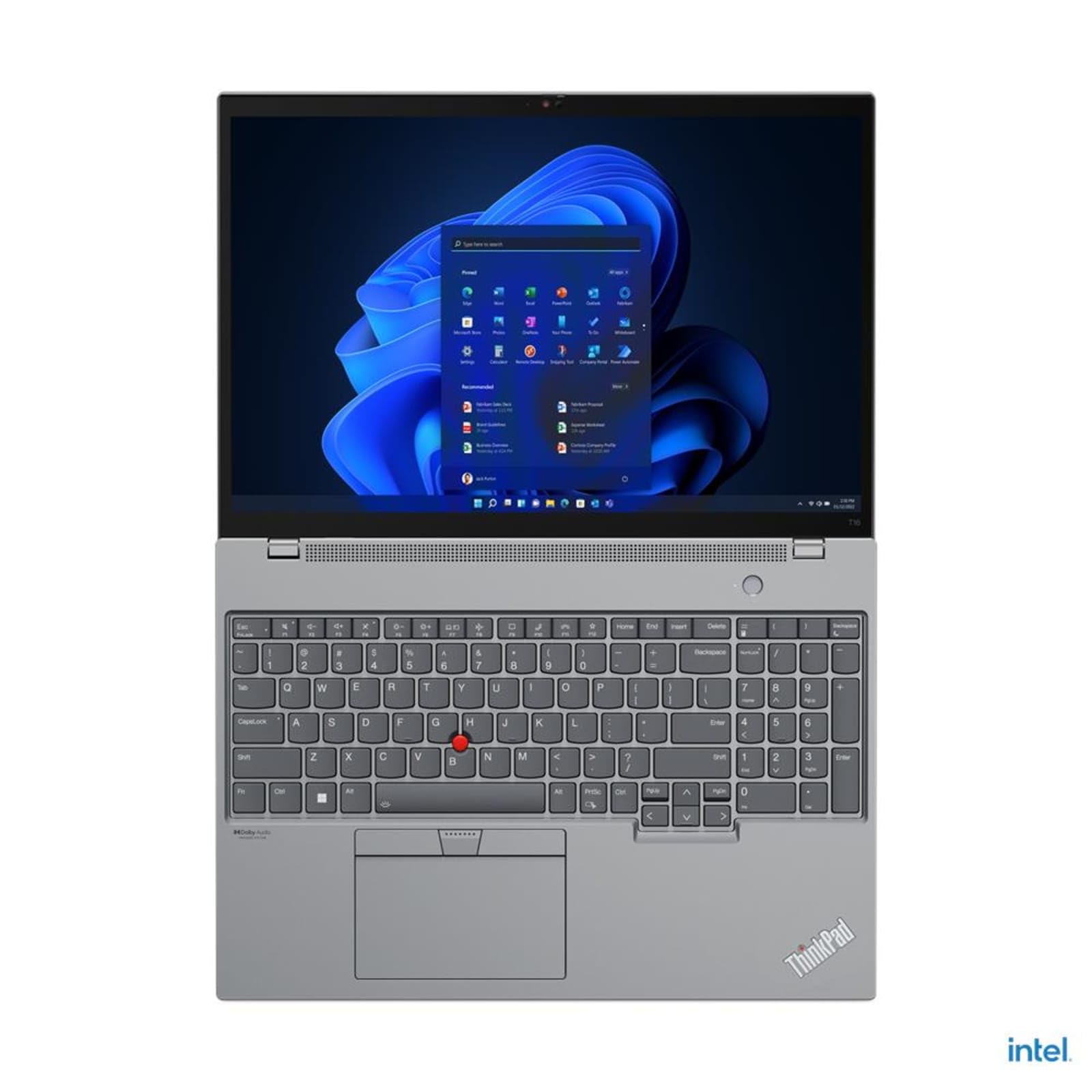 Lenovo ThinkPad T16 Gen 1 Intel Laptop (2022) | 16" 1920x1200 FHD+ | Core i5-1235U - Disco rigido SSD da 256 GB - 8 GB di RAM | 10 core @ 4,4 GHz Win 11 Pro Nero