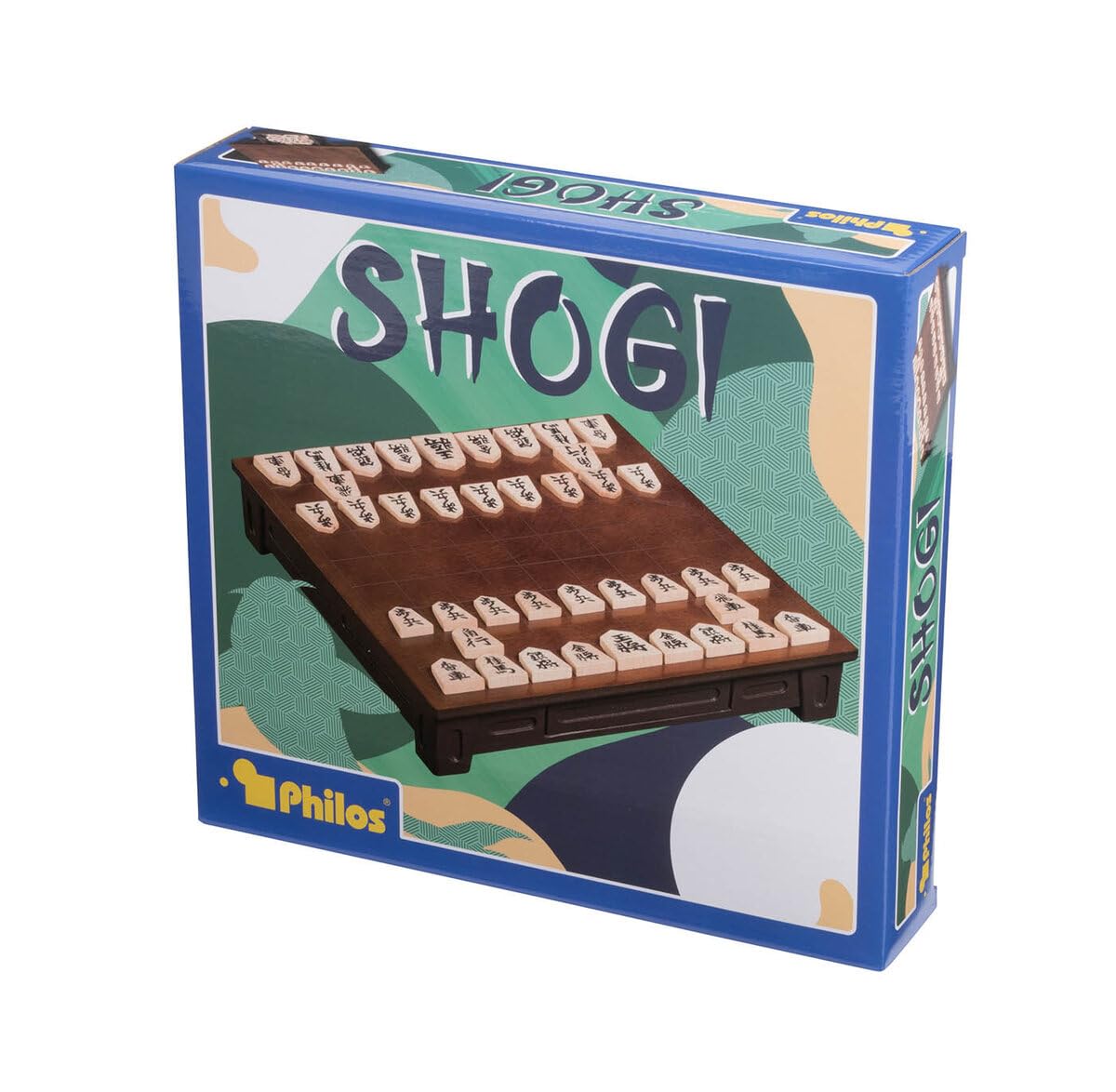Philos Shogi Set with Raised Wooden Board and Storage Drawer