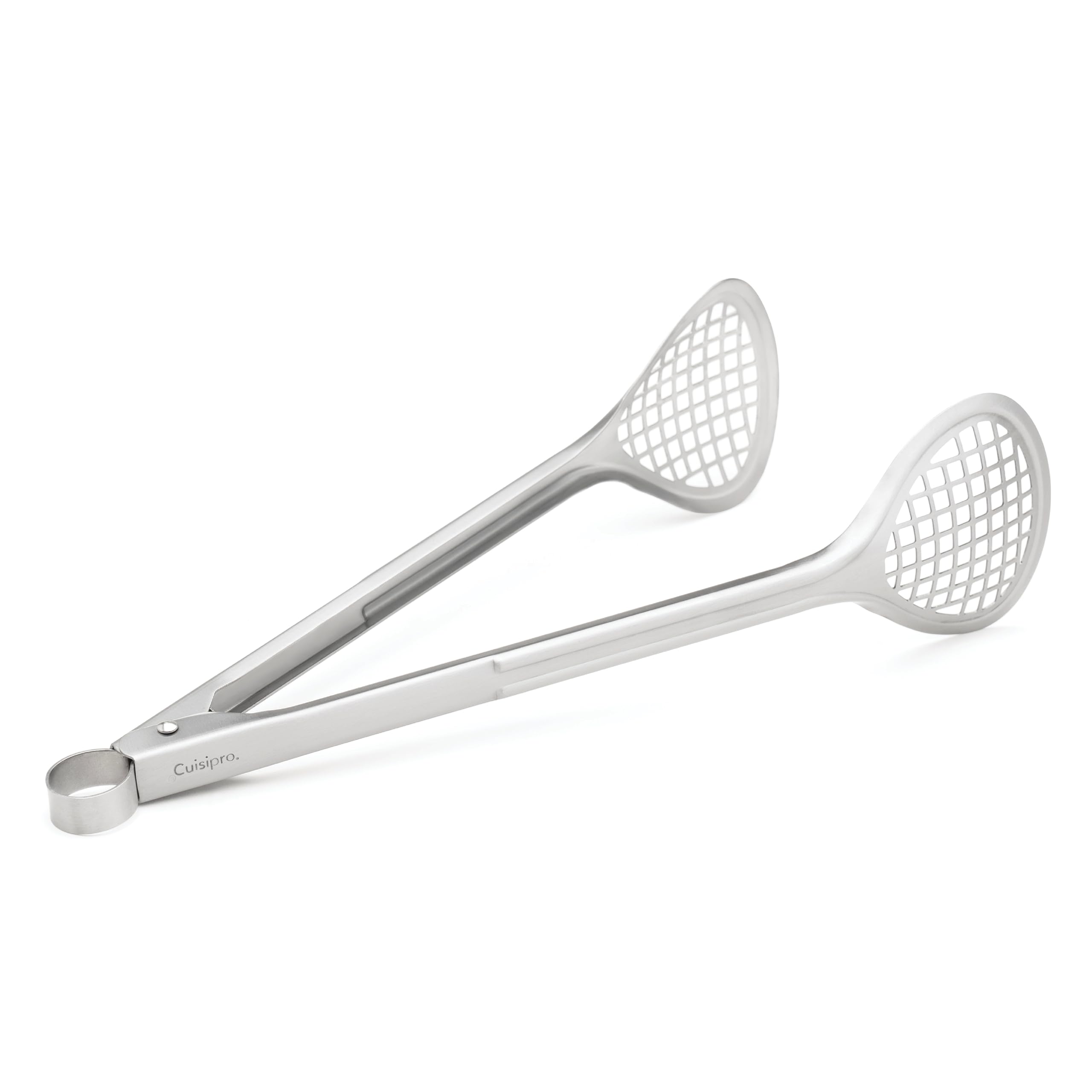 Cuisipro Stainless Steel Wide Grill/Fry Tongs, 12-Inch