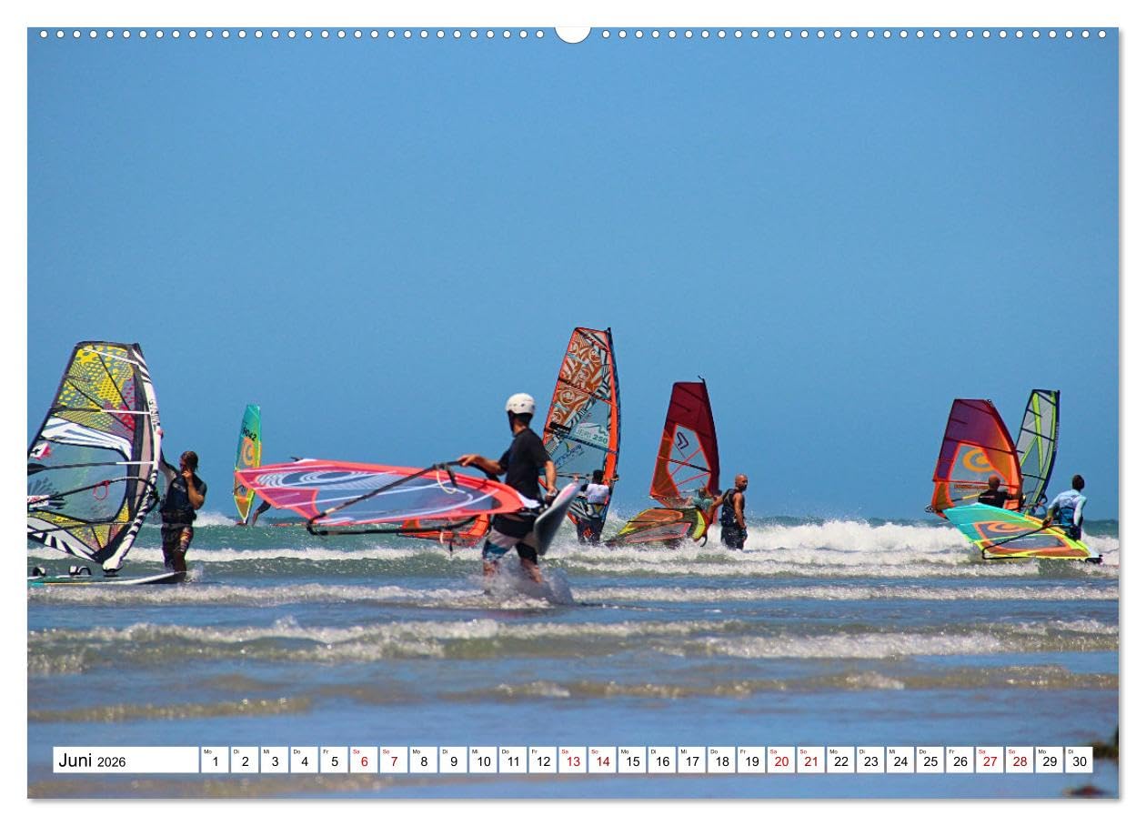 Funsport Windsurfen (hochwertiger Premium Wandkalender 2026 DIN A2 quer), Kunstdruck in Hochglanz: Atemraubenden Surfszenen, aufgenommen an traumhaften Surfspots (CALVENDO Sport)