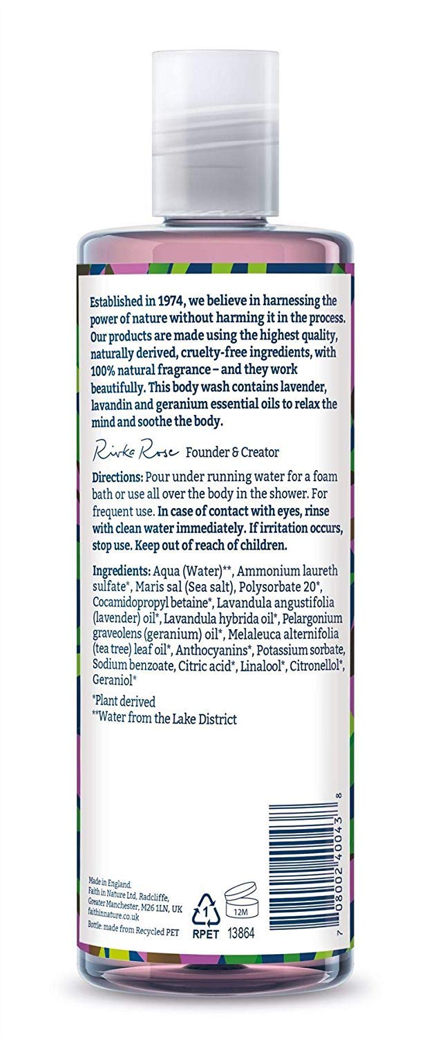 Faith In Nature Lavender & Geranium bodywash 400ml