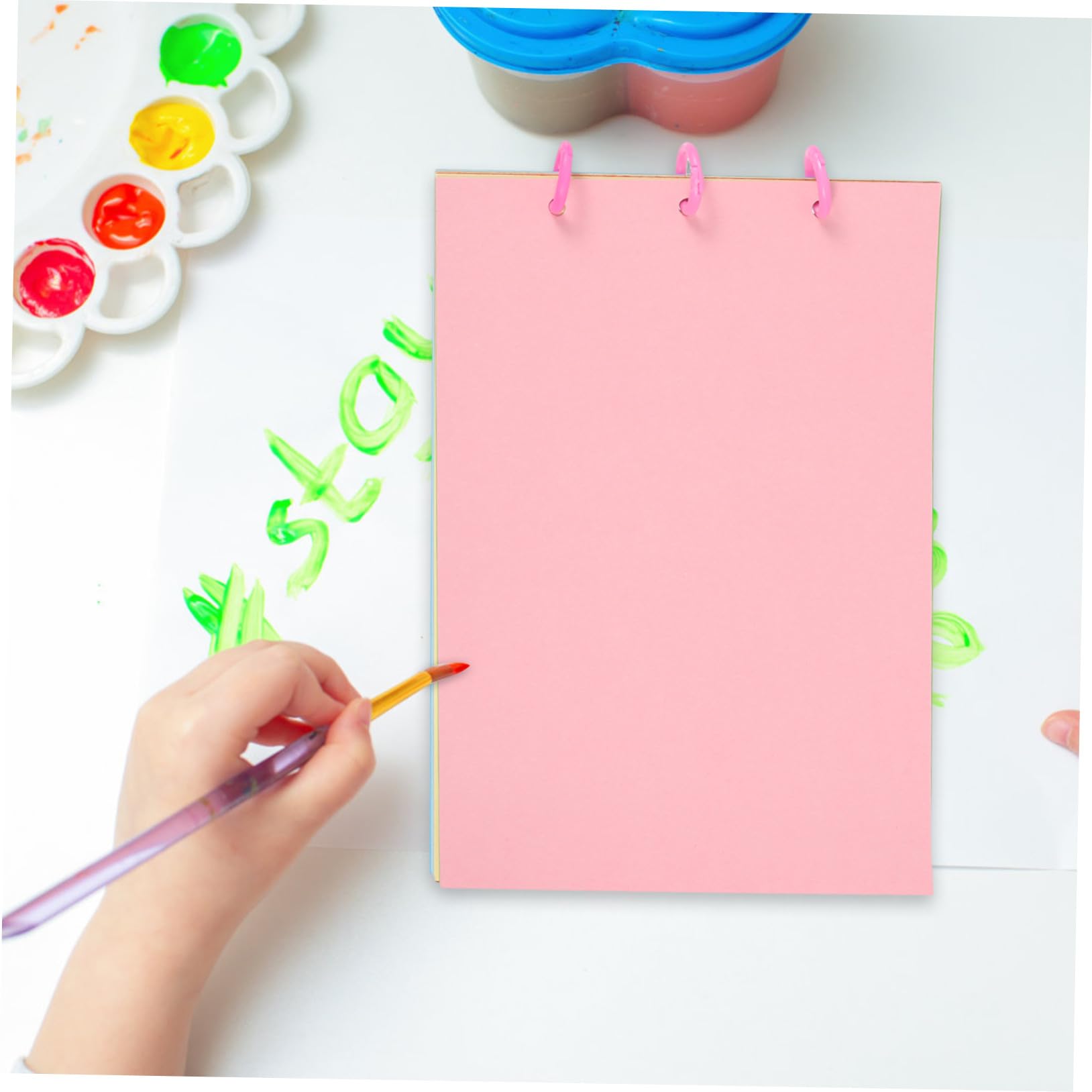 DIYEAH 6 Set Kit Materiali per Creare Libri da Dipingere Fai da Te per Carta Spessa e Colorata per Album Dipinti Mano Libri Mandala e Quaderni Artigianali