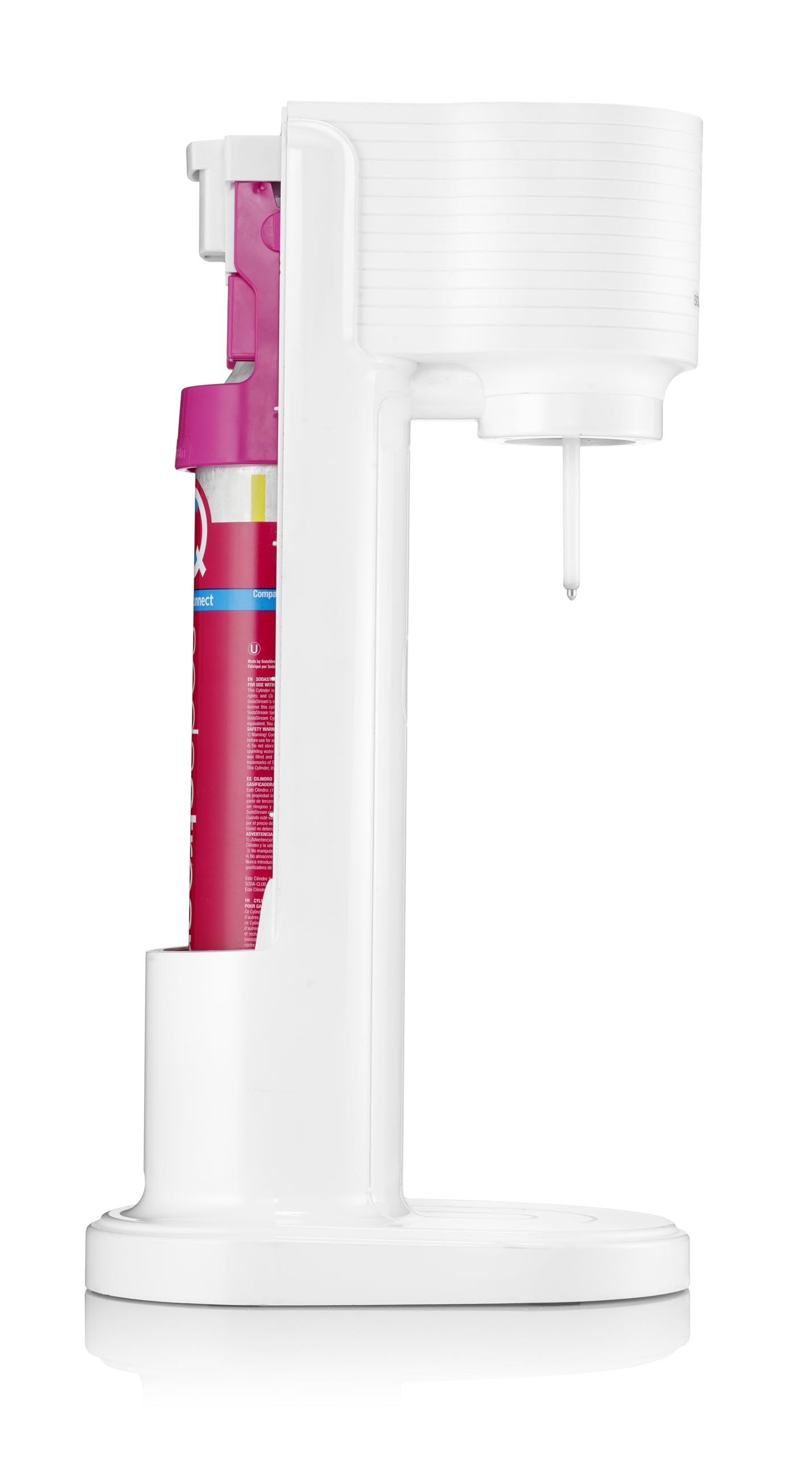 Sodastream Gasatore Gaia bianco ideale per realizzare acqua frizzante, include una bottiglia lavabile in lavasoviglie e un cilindro contenente Co2