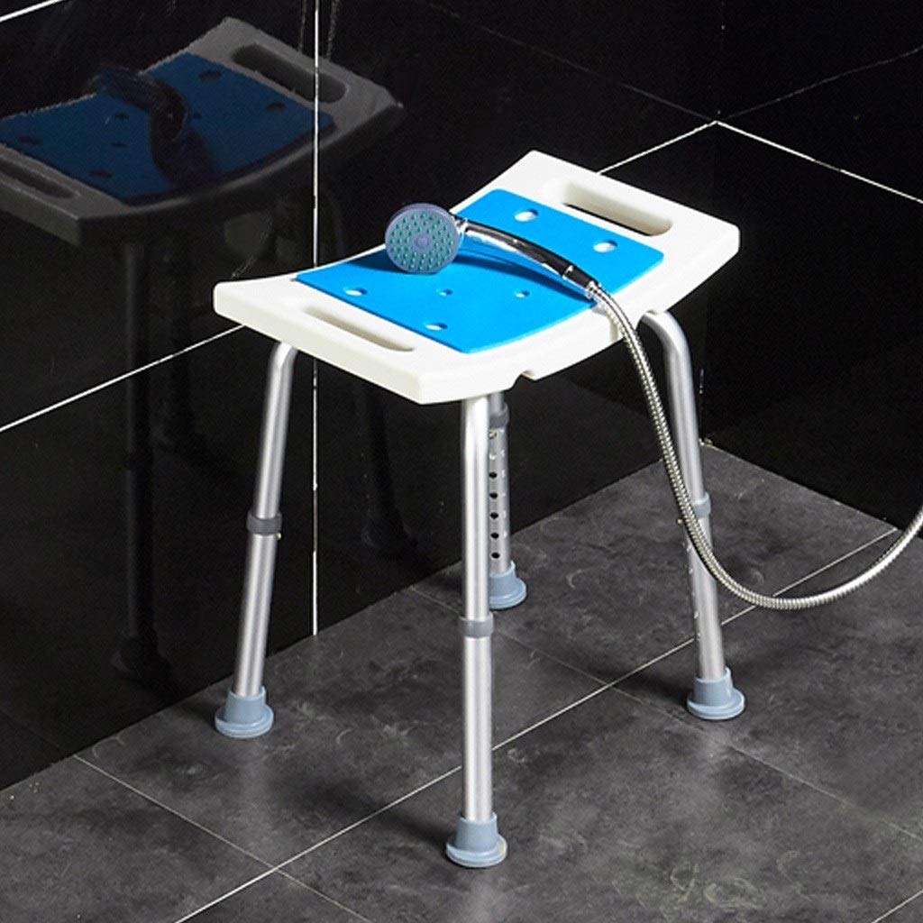 Ducha/Baño heces Asiento de Ducha for Adultos/Ancianos/discapacitados Baño Silla de Altura Ajustable Piernas Anti-Slip - Bañera Bañera de Banco de heces