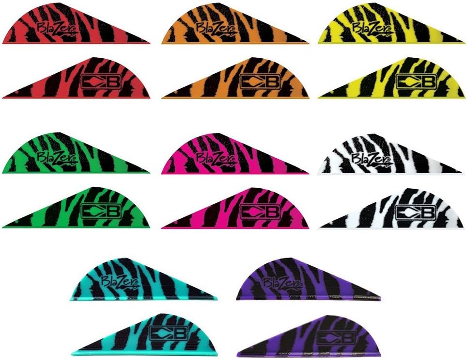 Flèches Plastique Bohning Blazer Tiger Vanes – Jaune Tigre – Lot De 12