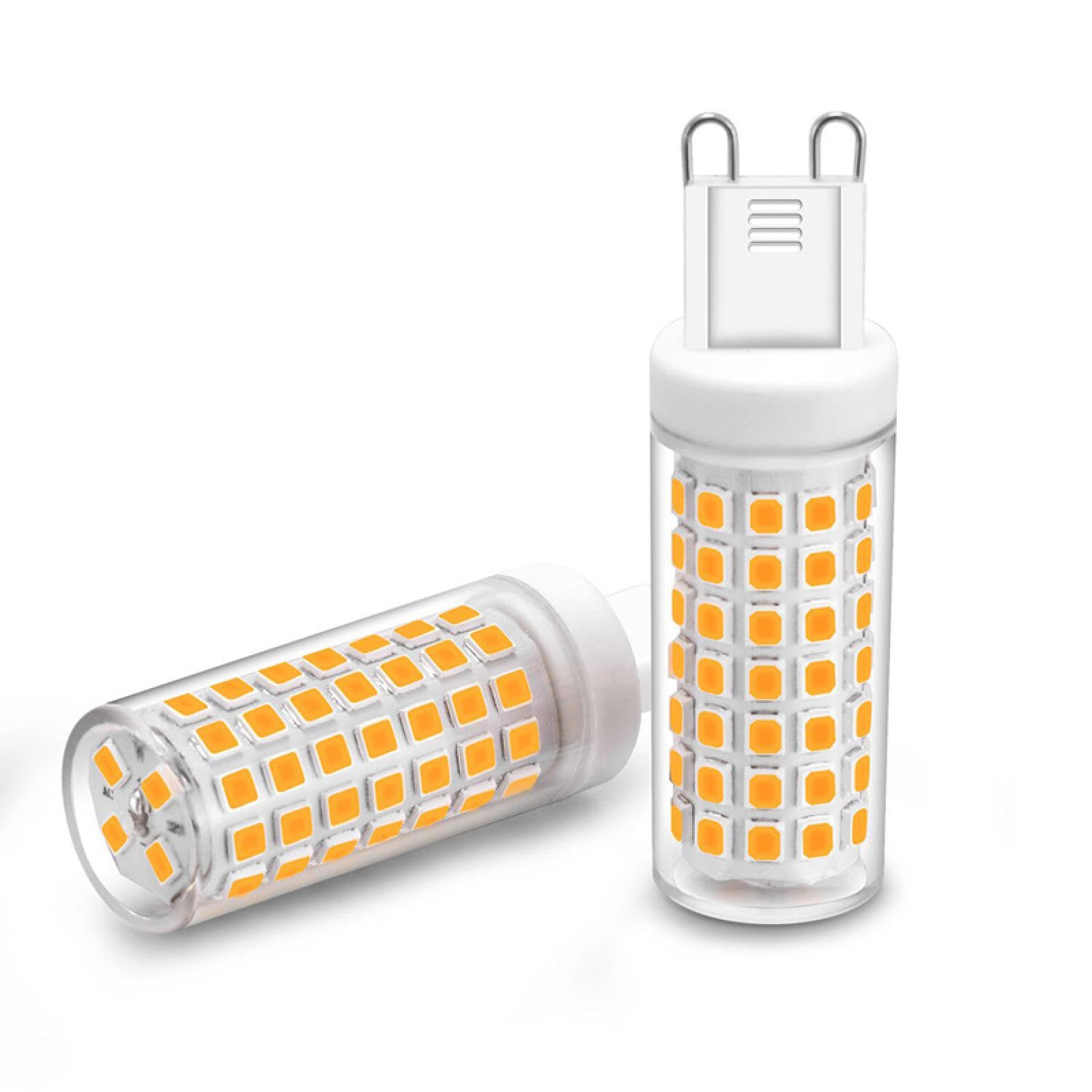 5W G9 Bombillas LED Llight 220V 9W 10W 12W G9 Bombilla LED Bi Pin Base Sin Parpadeo Blanco cálido para iluminación del hogar 10PC 12W blanco
