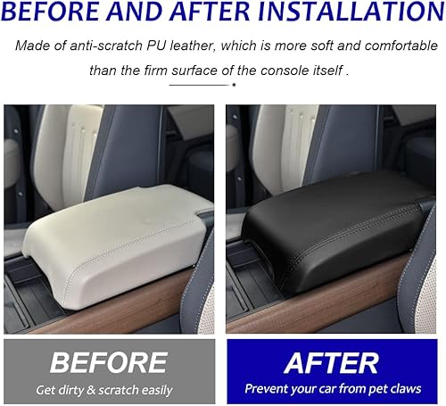 Miniatura 2 de DEYTOP Funda para reposabrazos de consola para Land Rover Defender 2020-2024, funda de consola central para Land Rover Defender, accesorios de cuero