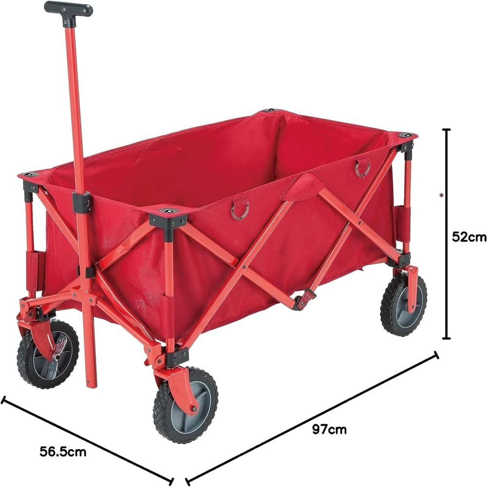 Carrito de Camping, Carro portátil Plegable for Acampar, Picnic, Camping, Rider(Gray)