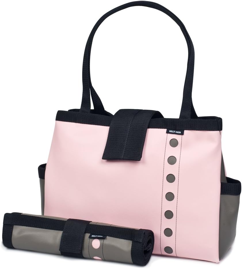 Bomber Diaper Tote Bag, Atomic, Pink/Gunmetal