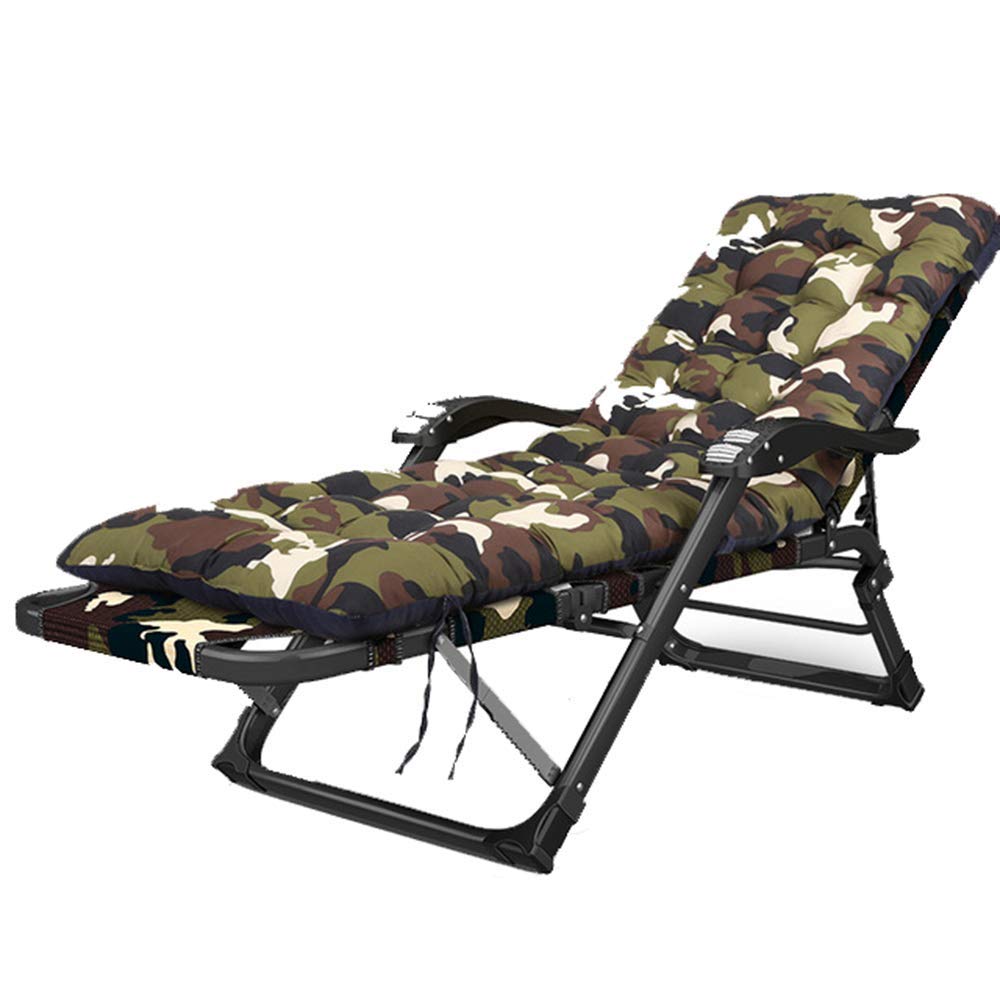 Lit extérieur chaise longue pliante inclinable de jardin de dimensions 178x64x25cm