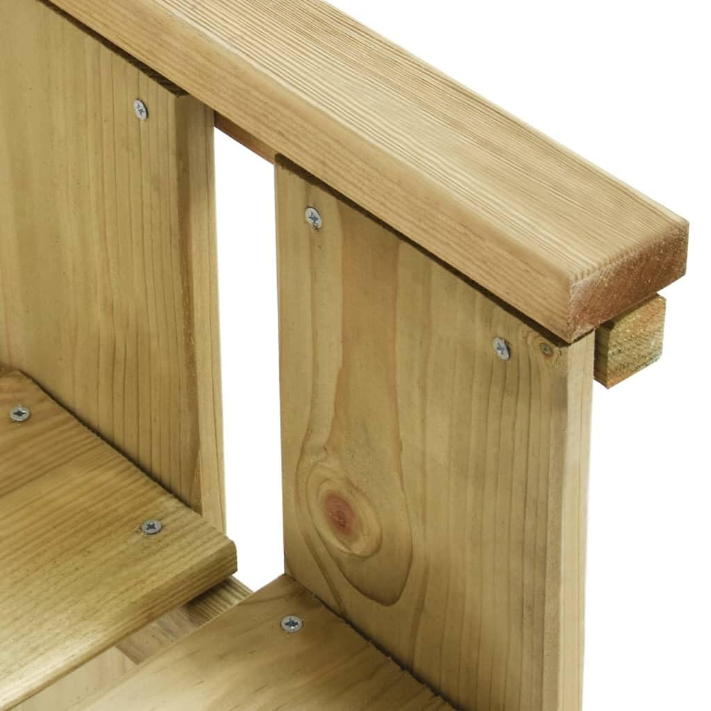 Fengshui Ławka ogrodowa, 121 cm, impregnowane drewno sosnowe