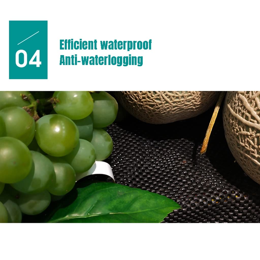 Nicht Klebend Regaleinlage Rutschhemmend Stark Küche Schublade Organisation Liner Waschbar Langlebig Crisper Liner für Obst- und Gemüseschubladen (Color : Black, Size : 0.8 * 2m)