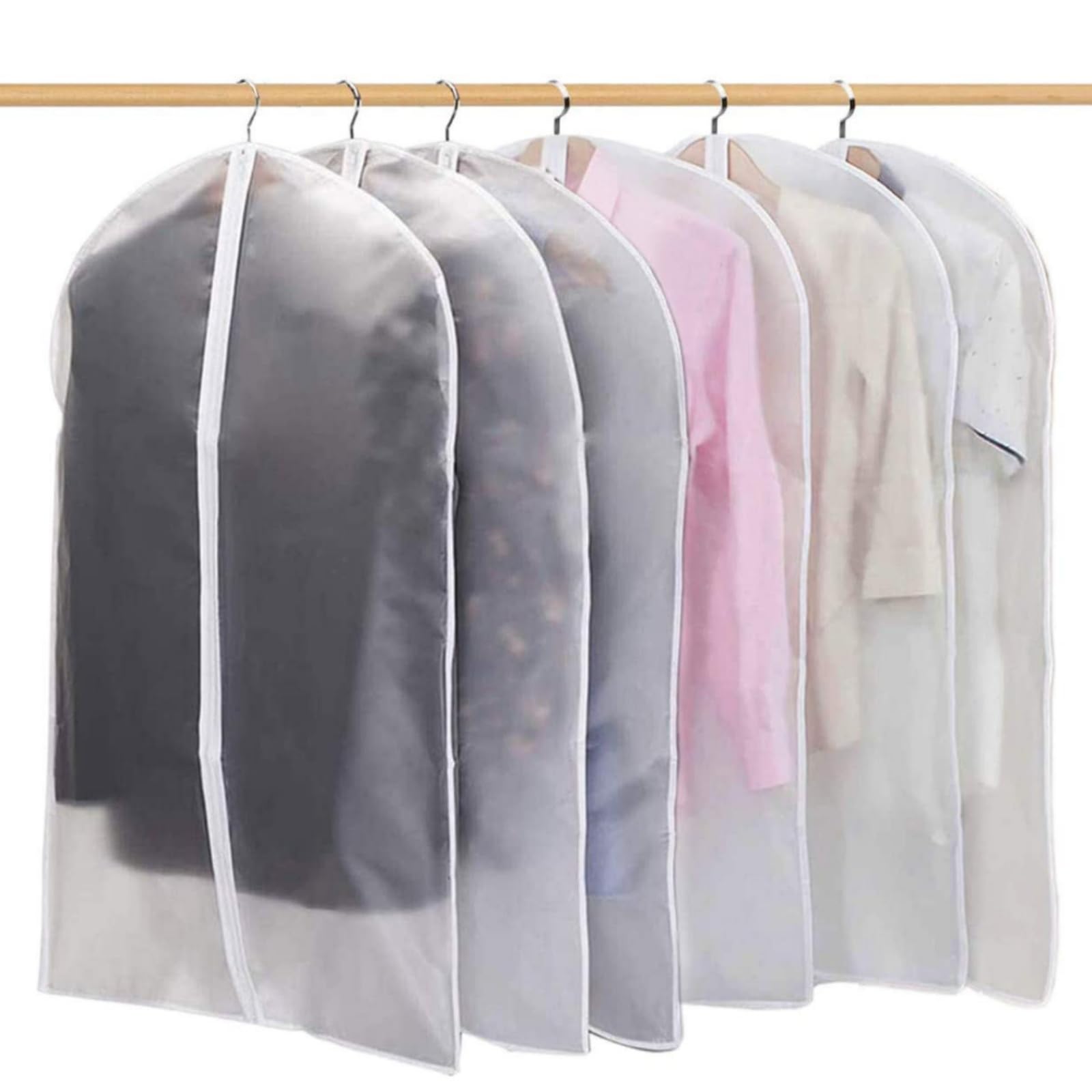 HIIN Lot De 6 Sacs à Vêtements De Grande Capacité De 127 Cm Avec