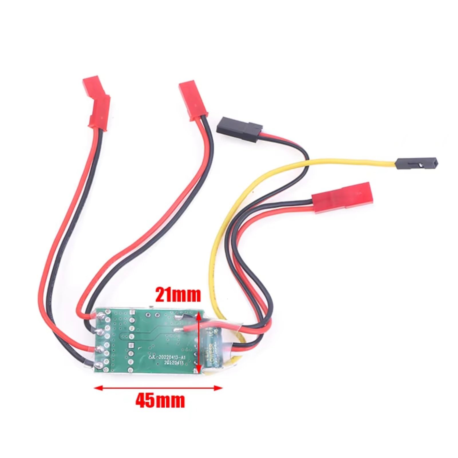 Per 1 Pz Dual Way Bidirezionale Brushed ESC 2s-3s Lipo 5a ESC Controllo Della Velocità Rc Modello Barca Serbatoio 130 180 Motore Brushed Ricambi Regolatore Velocità Rc
