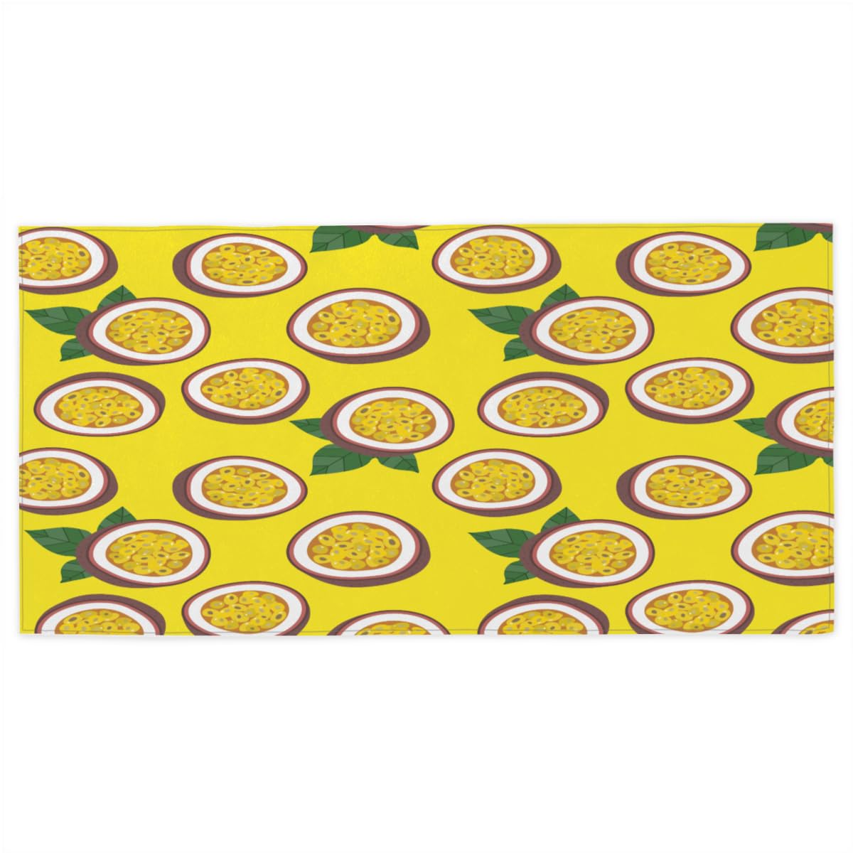 BZAXXQI Passion Fruit Print Beach Towel - Quick Dry, Super Soft Microfiber, 130x80cm, For Bath, Pool, Travel & Camping - View #2