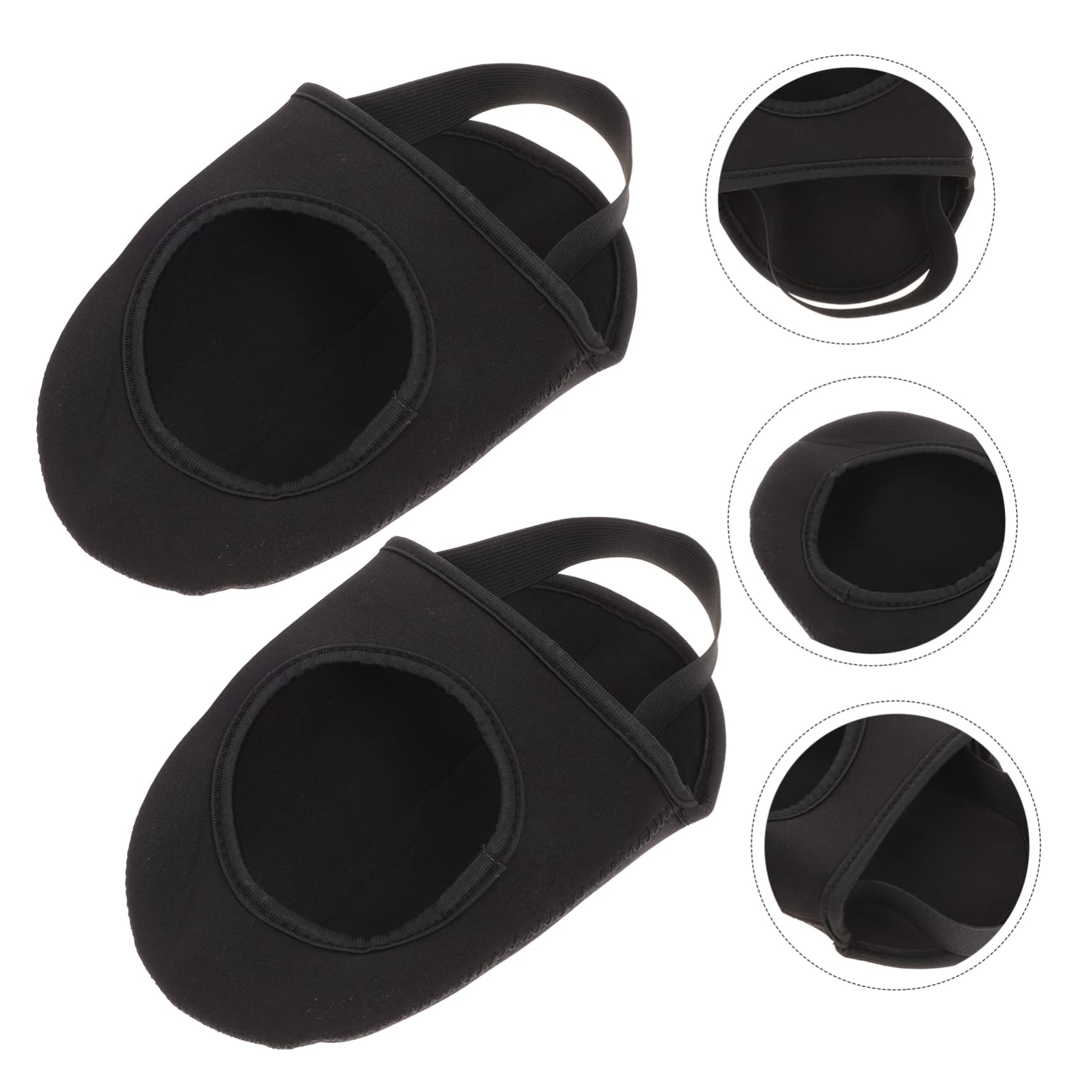 Toyvian Équitation Chaussures De Bowling Couvercle Anti Eclaboussure Plus Chaud Poignée pour Couvre-Chaussures Chaudes Couvre-Chaussures Portables Coupe-Vent Élastique Black
