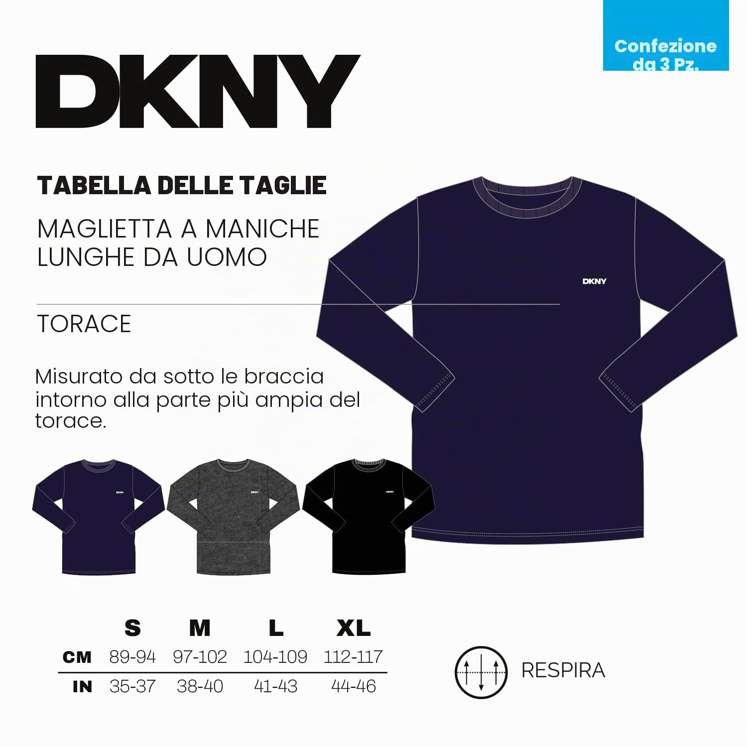 DKNY Warriors T-Shirt da Uomo Uomo