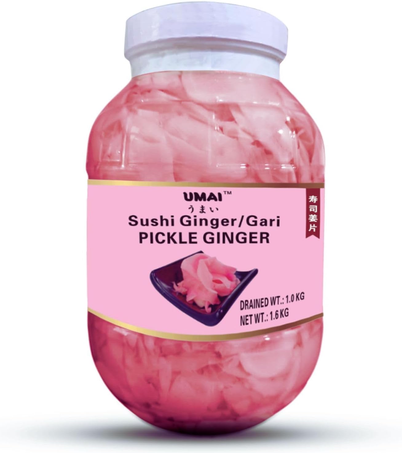 UMAI 1.6 Kg Pink Sushi Ginger Pickle