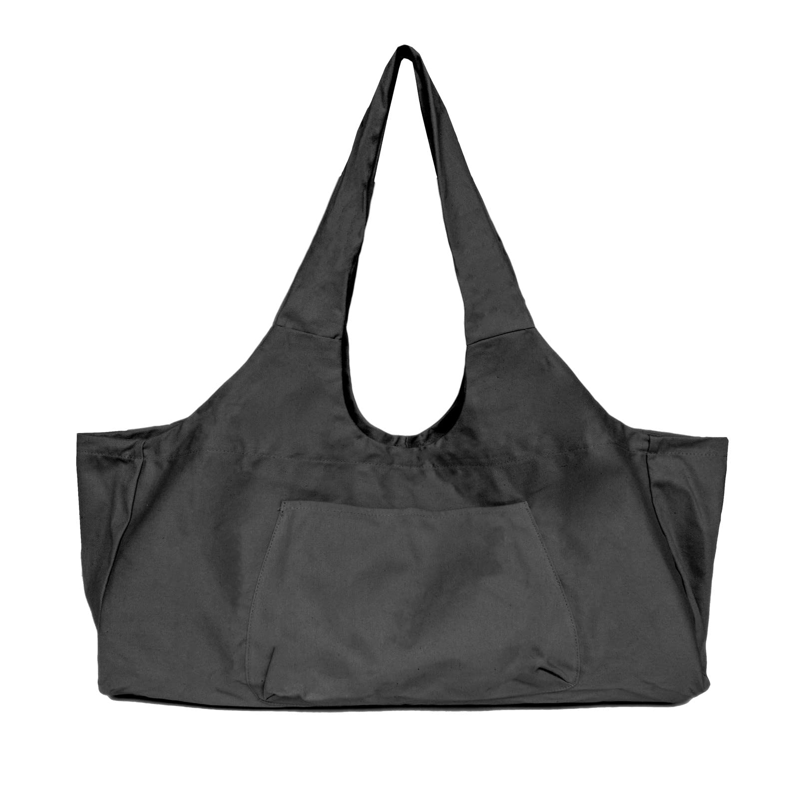Borsa da yoga grande per tappetino da yoga, in tela, con tasca interna con cerniera, si adatta alla maggior parte dei tappetini di dimensioni