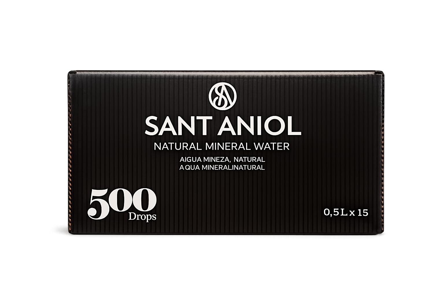 Sant Aniol 500 Drops Agua Mineral Natural Sin Gas, 15 Botellas de 0,5 L, Formato 50cl, Líquido, Sin Sabor