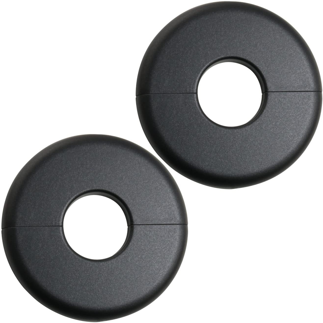 JJHXSM 2pcs Pipe Hole Air Conditioning Hole Decorative Cover 28x80mm Snap On Black