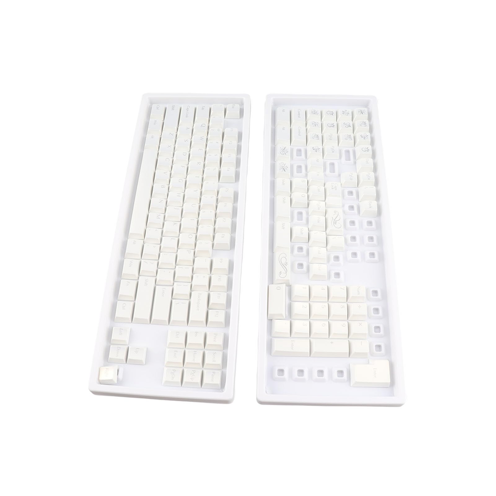 Bewinner Zestaw 152 Klawiszy z PBT, Nasadki na Klawisze Sublimacyjne z Profilem XDA do Klawiatury Mechanicznej, Uniwersalne Dopasowanie do Układów Klawiszy 61 87 98 104 108
