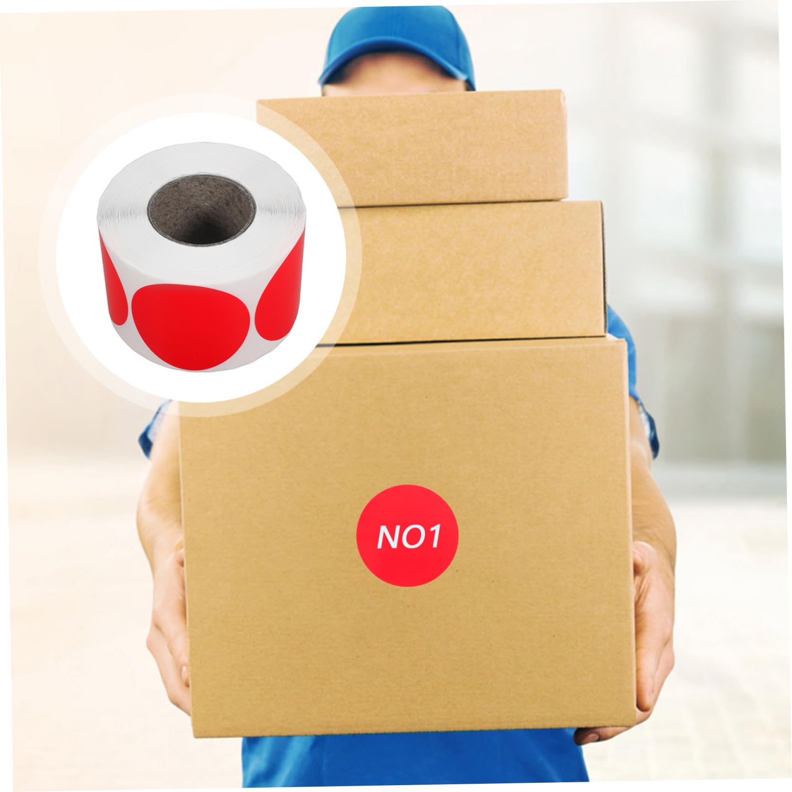 NUOBESTY 3rotoli Etichette Adesive Stickers Termici Stampabili Per Etichette Superficie Scrivibile e Adesivo Per Organizzazione e Spedizioni