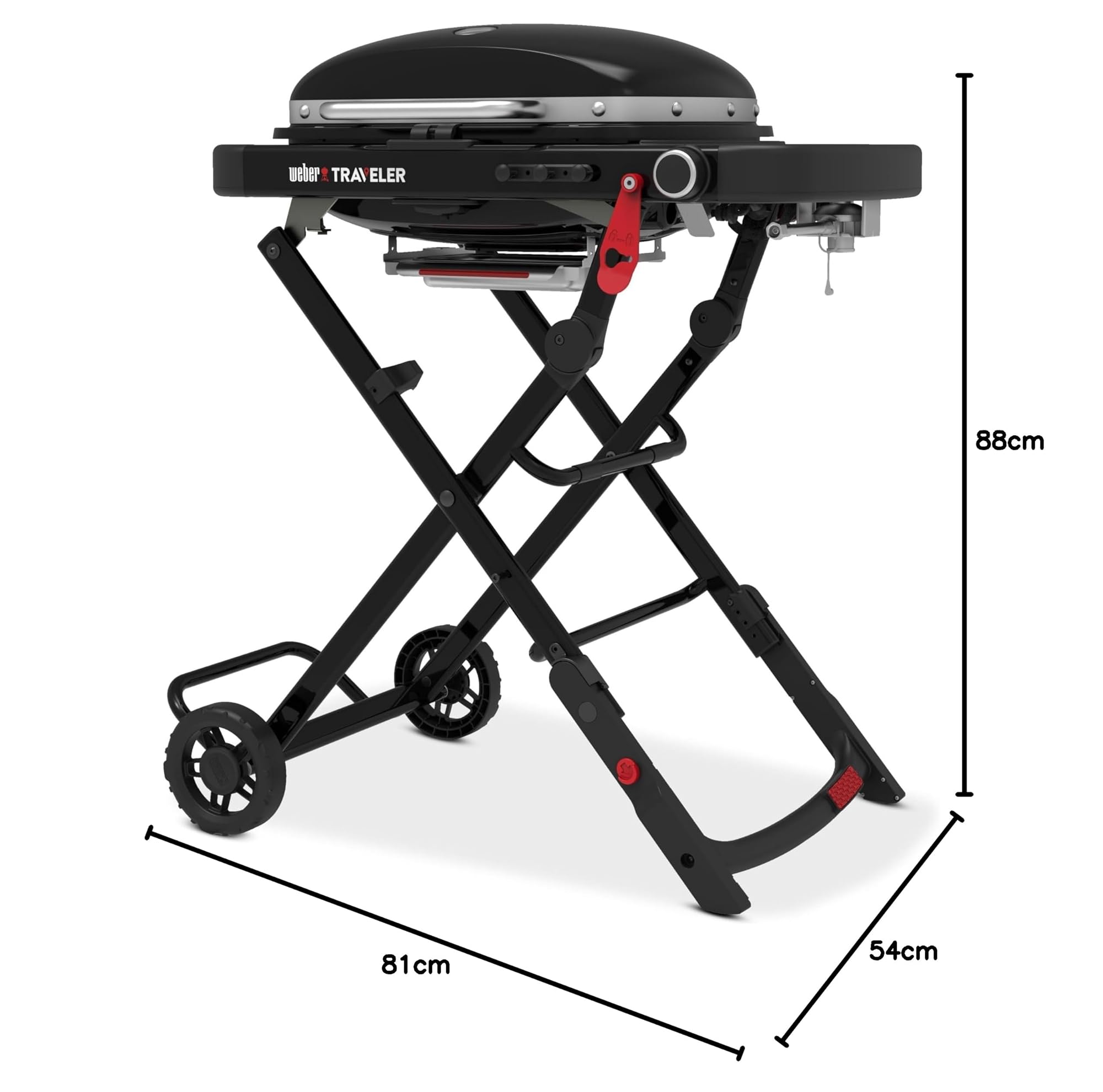 Barbacoa de gas Weber Traveler® Compact, Negro (1500557)