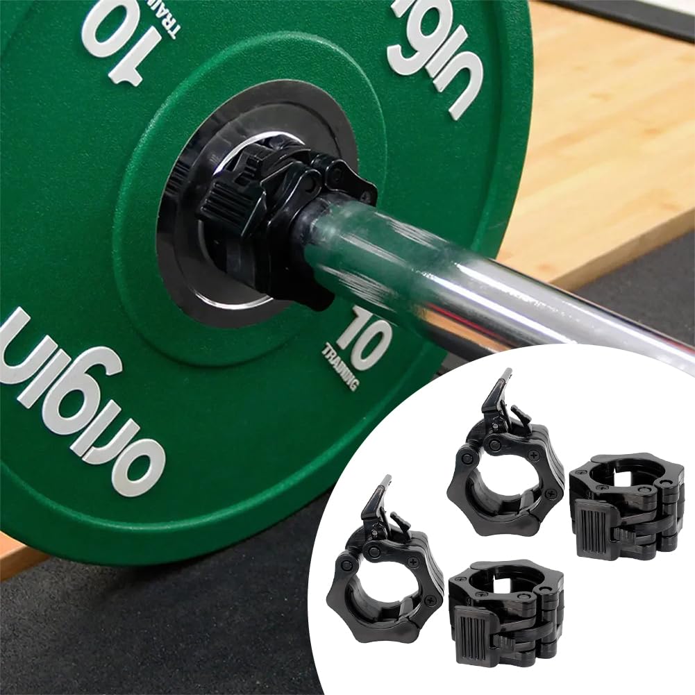 Cerioll Cierres para Pesas, Abrazaderas Mancuerna para Barras, Bloqueadores para Barras De Pesas, Barbell Collars, Cierre Rápido, Hebilla para Mancuernas, Negro