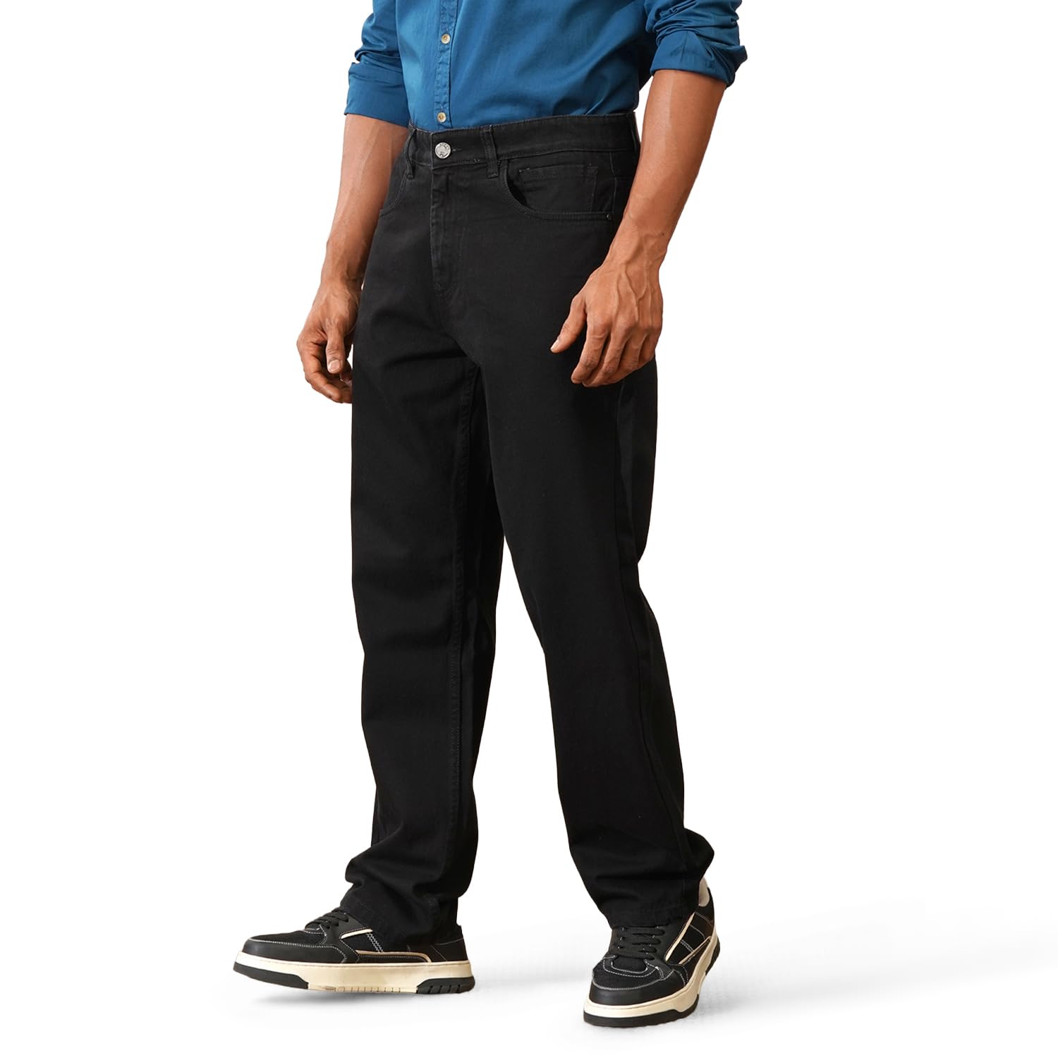 wrogn Men's Anti Fit Jeans | Mid Rise | Jeans for Man-picture-48