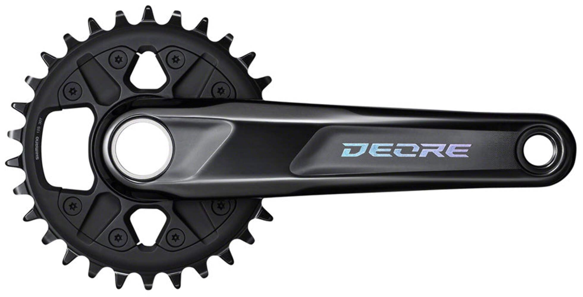 SHIMANO Deore FC-M6120-1 - Guarnitura 170 mm, 12 velocità, 32 t, colore: Nero