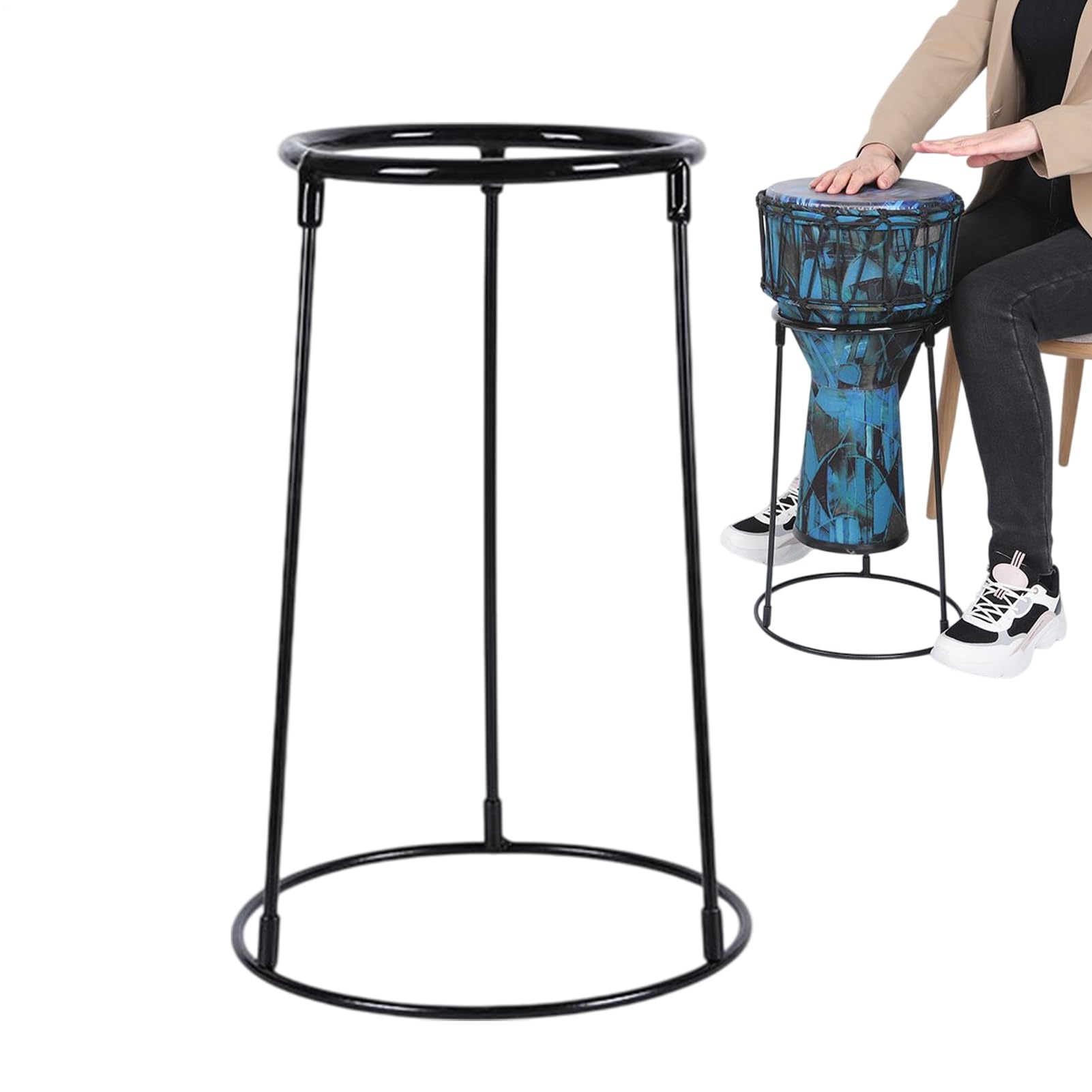 na bęben, na bęben Podpórka do instrumentu perkusyjnego Stabilny uchwyt | na perkusję afrykańską Stojące instrumenty perkusyjne Materiały do ​​instrumentów muzycznych do ćwiczeń w domowym s