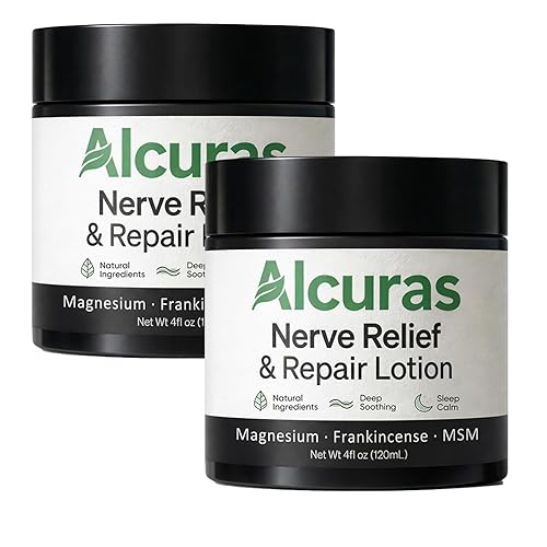 Alcuras Nerve Cream, Alcura Neuropathy Lotion with Arnica & Magnesium for Knee, Magnesium Moisturizing Body Cream, Natural Soothing For Joint,