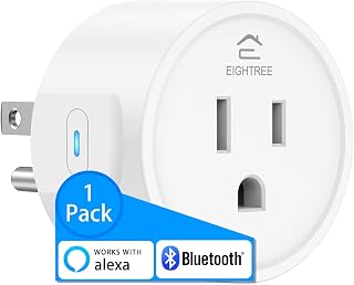 EIGHTREE Smart Plugs Compatible With Alexa, Plug in for Direct Connection, Voice Control, Outlet Timer, 10A, 2024 New Upgraded