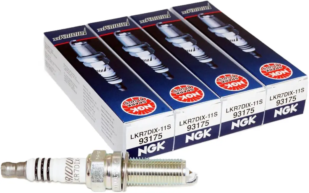 NGK LKR7DIX-11S Iridium IX Spark Plug (93175 Iridium Ix), 4 Pack