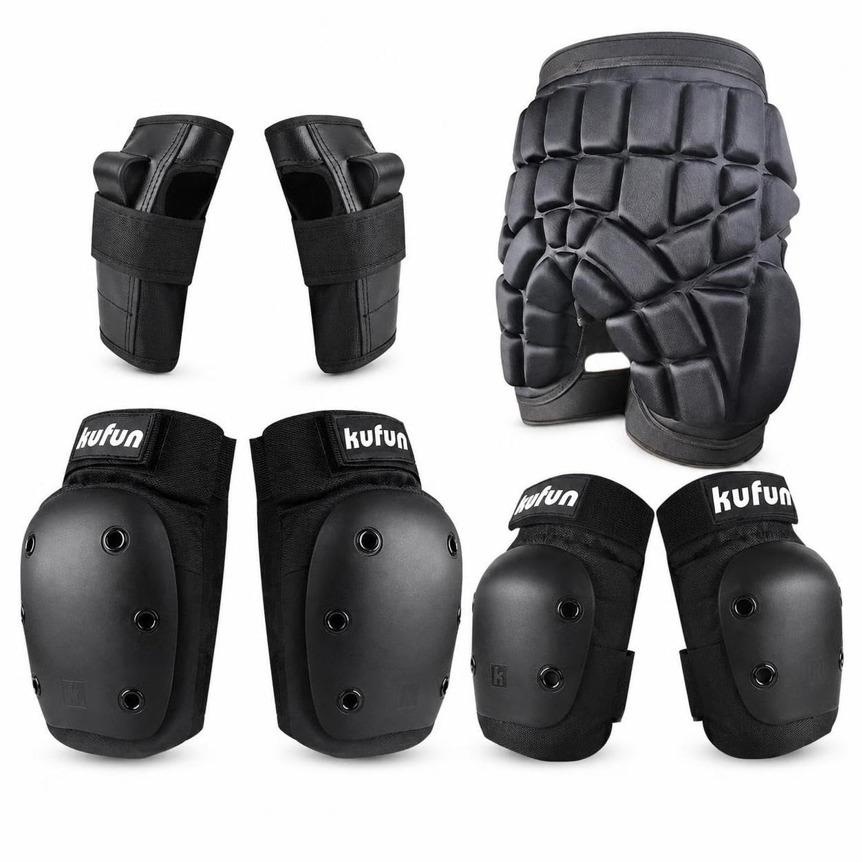 Kit Protezioni 7 Pezzi per Pattini a Rotelle, Ginocere, Skateboard e Ciclismo, protezioni pattini bambina