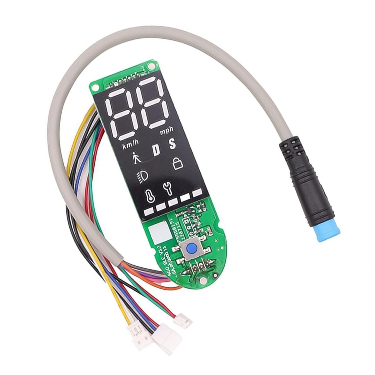HUBa Pantalla para salpicadero de Scooter eléctrico Compatible con M365/Pro/Pro2/MI3pro, compacta y Elegante