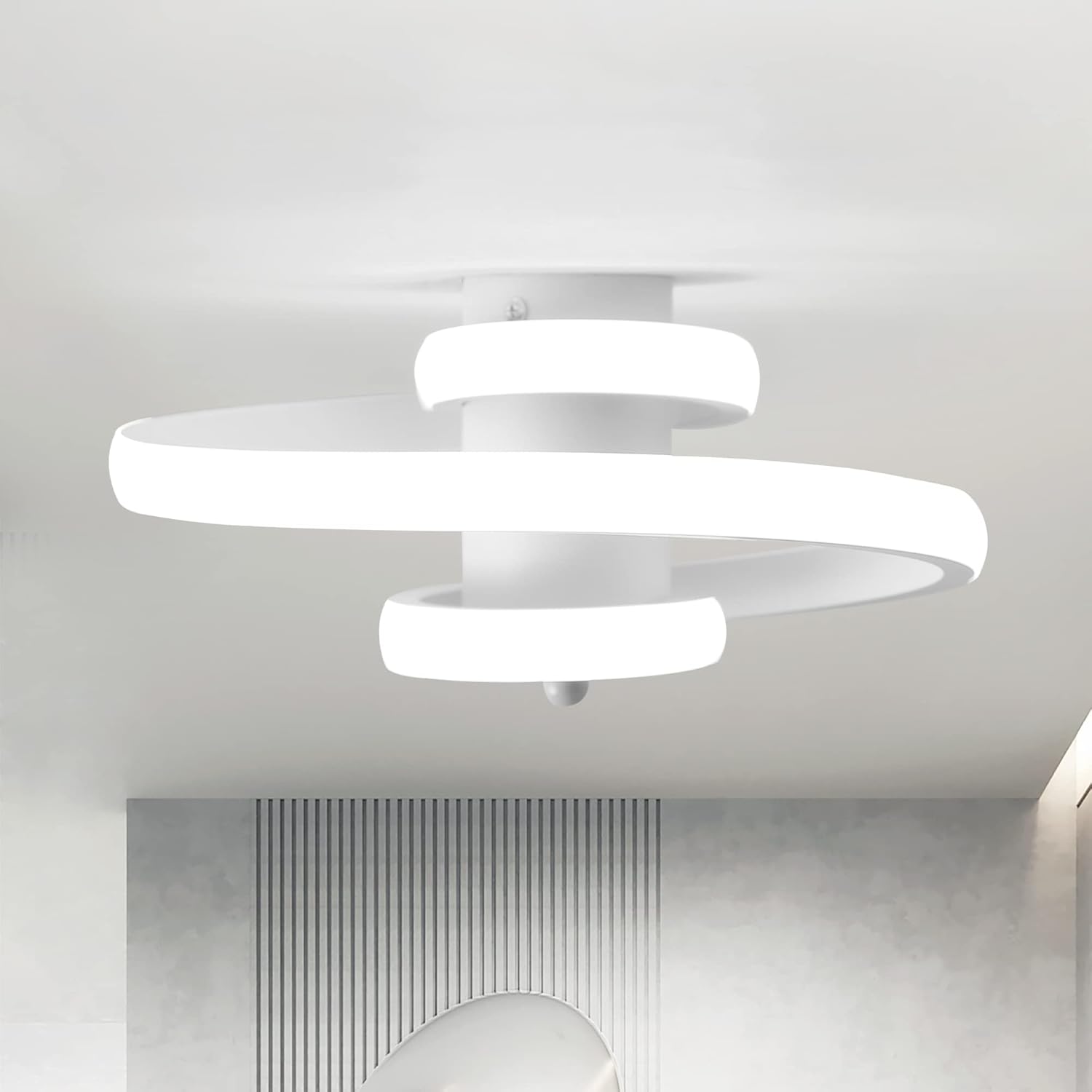 H.W.S Lampe Suspension Led Moderne Pour Salle à Manger De SéJour HôTel Hauteur RéGlable En Verre Cuisine Couloir Escalier Salon Peut êTre AjustéE Cristal MéTal G4