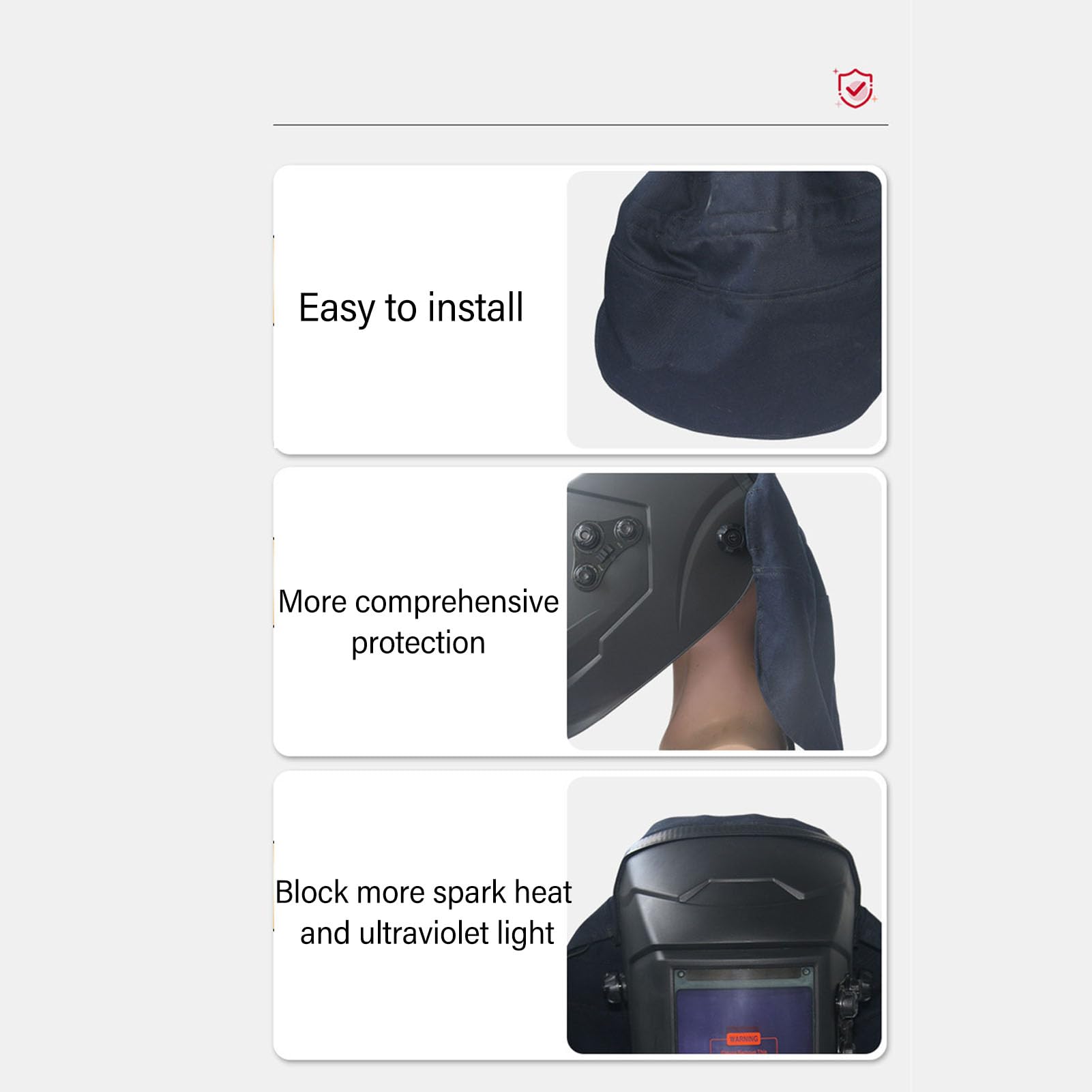 Welding Helmet Cover Head Proof for Welders Construction Site