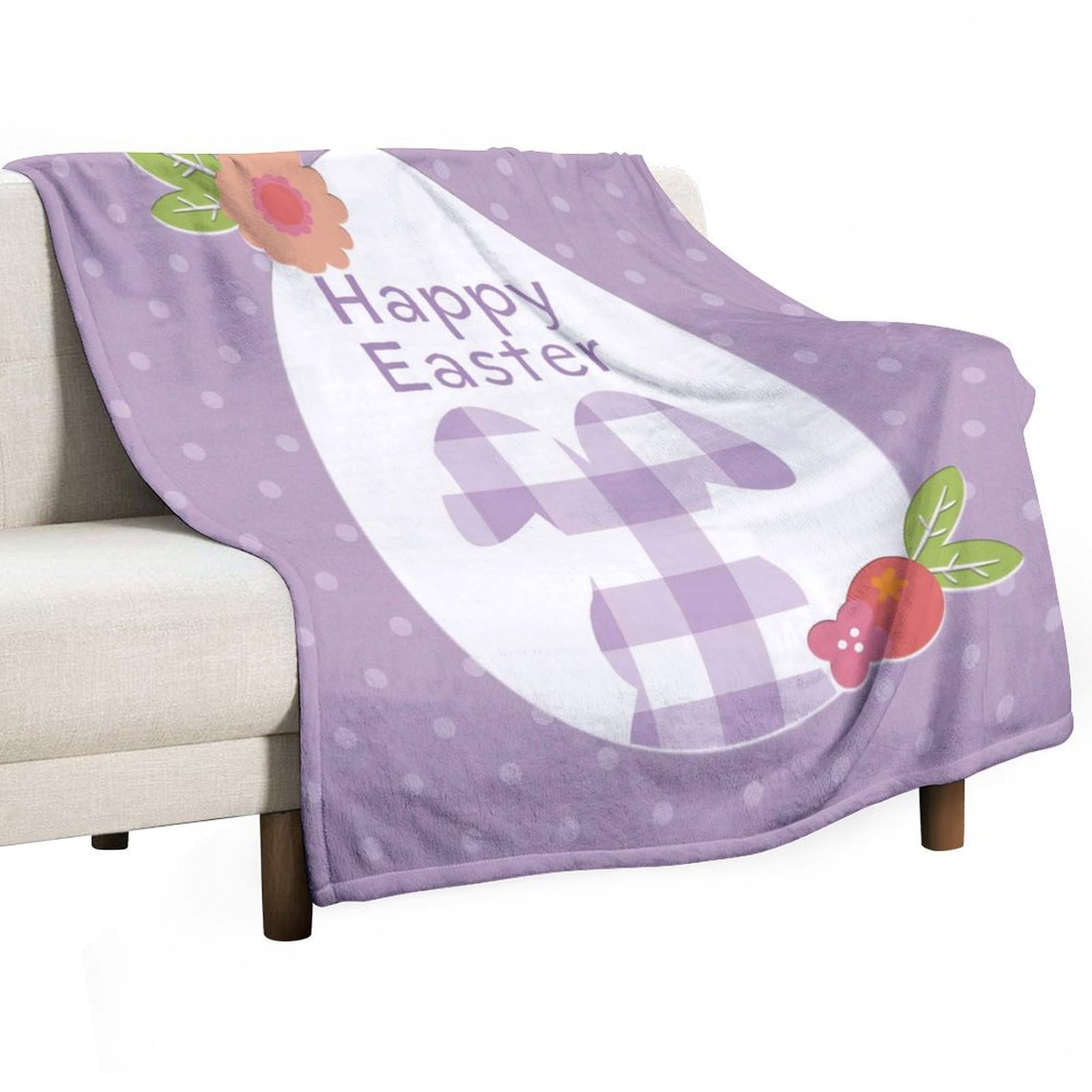 Couverture polaire respirante violette à pois, cadeau idéal petite amie