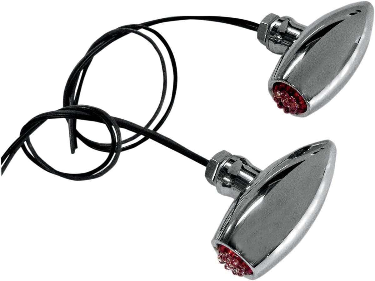 Joker Machine Astro Led Marker Lights Center Mount Chrome Red 05-52RC